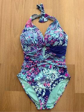 Lilly Pulitzer Halter One Piece Swimsuit Size 4